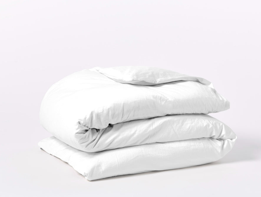 Cloud Soft Organic Sateen Duvet Cover | Alpine White