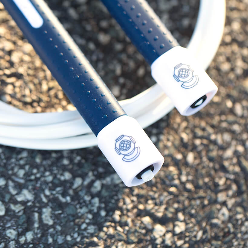 Eugenie Jumps Freestyle Rope Navy Handles / White Rope