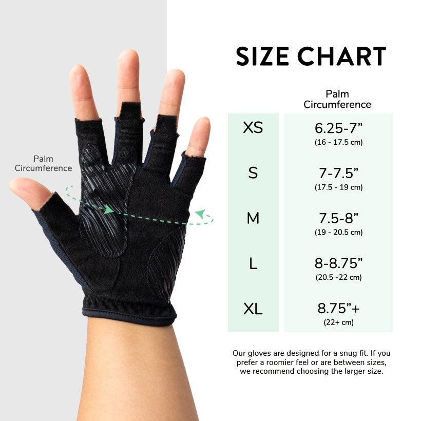 Jump Rope Gloves Sizing guide for Jump Rope Gloves