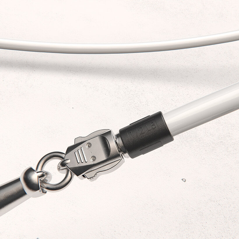 1/2 LB Jump Rope White