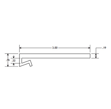 CRS VAMIC | J-Leg Wearstrip, CV417