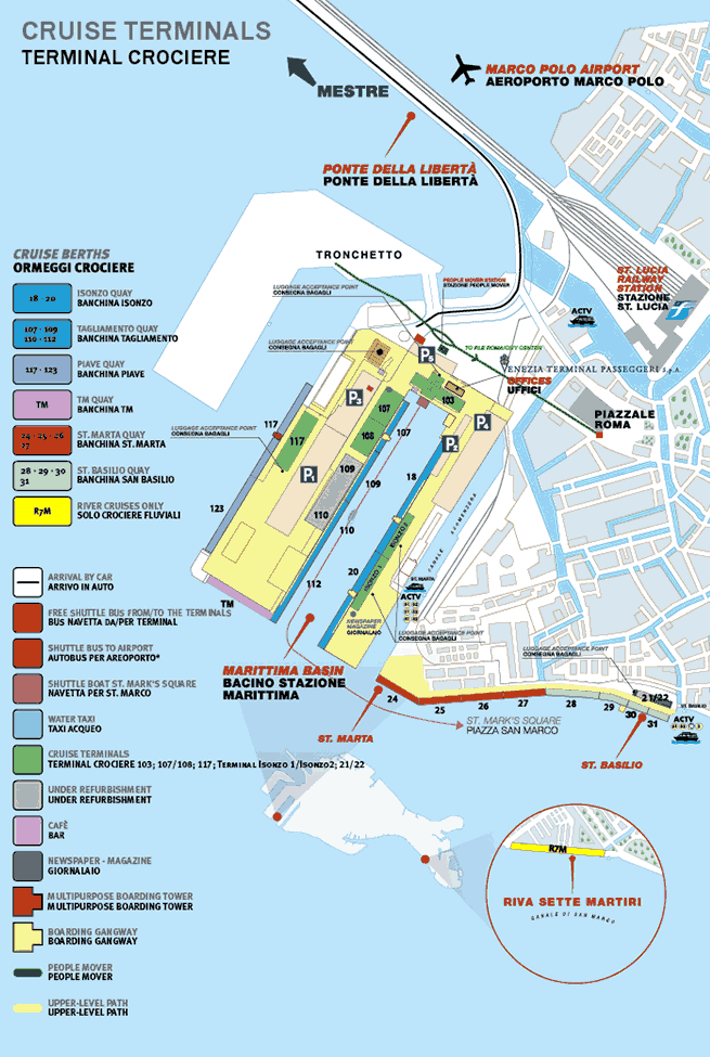 Venice (Marghera, Italy) cruise port schedule | CruiseMapper