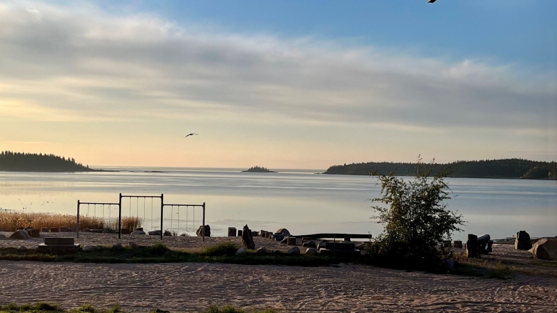 A shot of Lake Athabasca in Fort Chipewyan, Alta. (Andrew Johnson/CTV News)