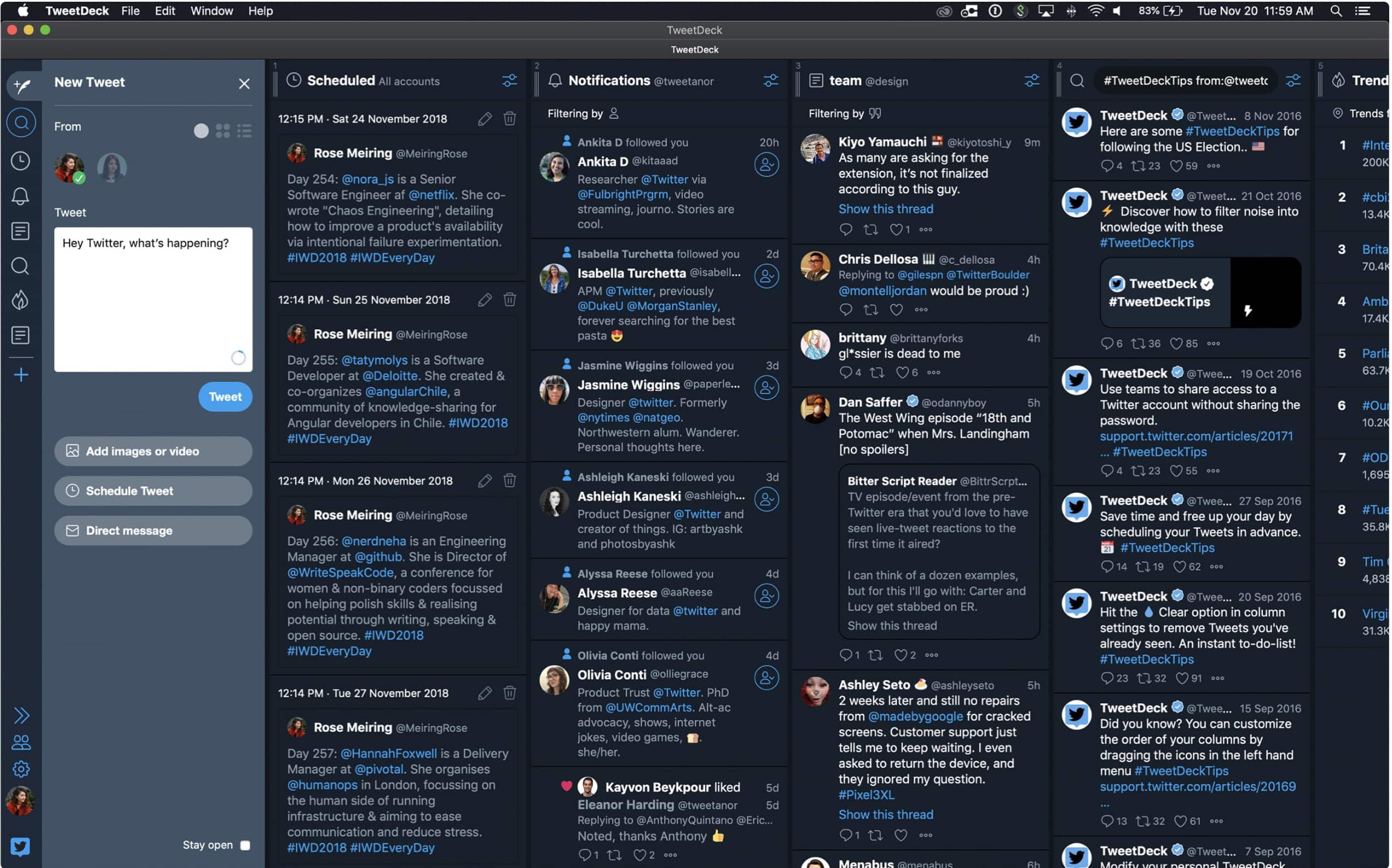 TweetDeck macOS