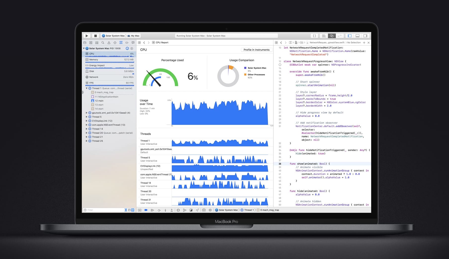 MacBook Pro coding