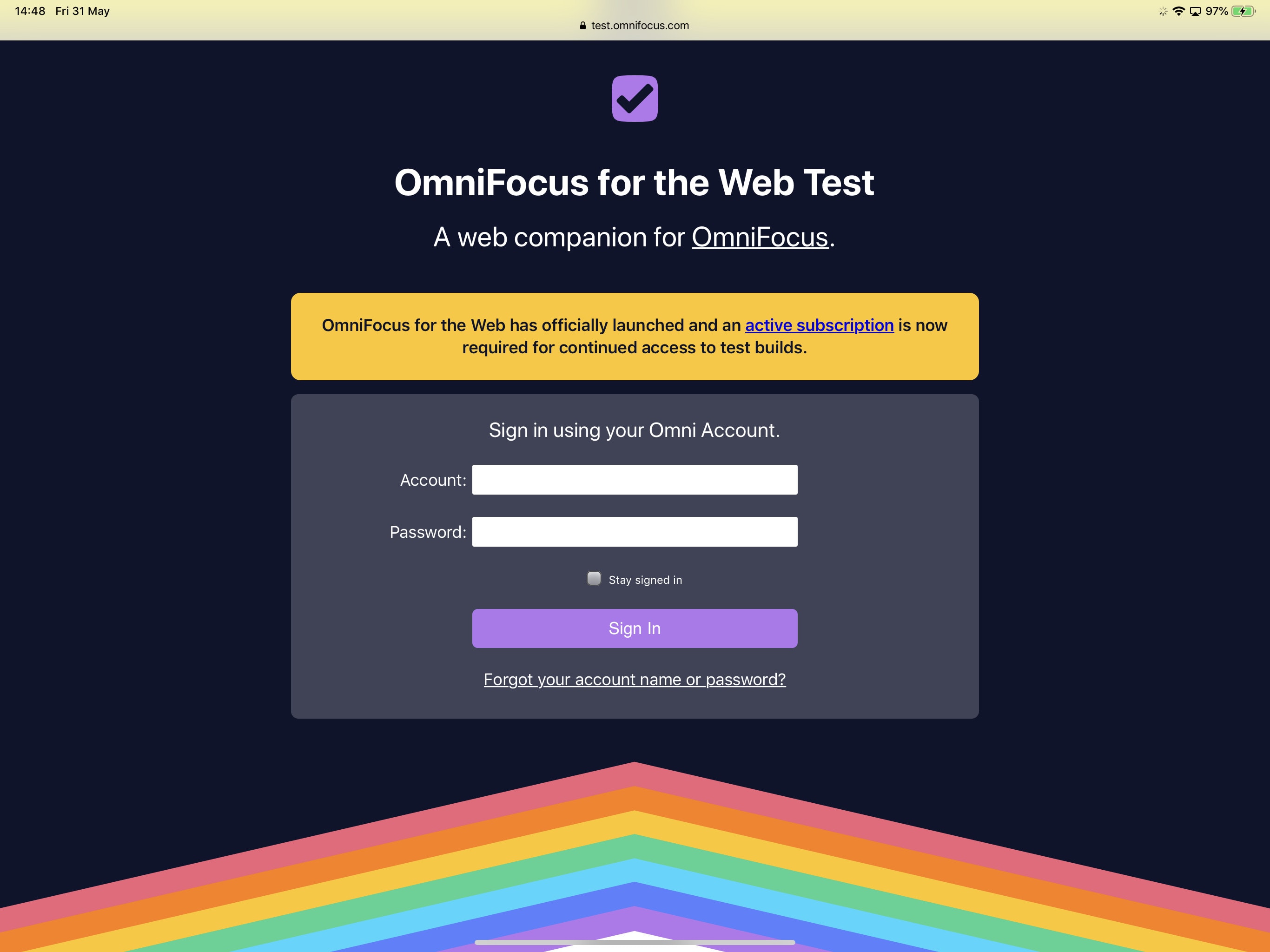 OmniFocus for the Web