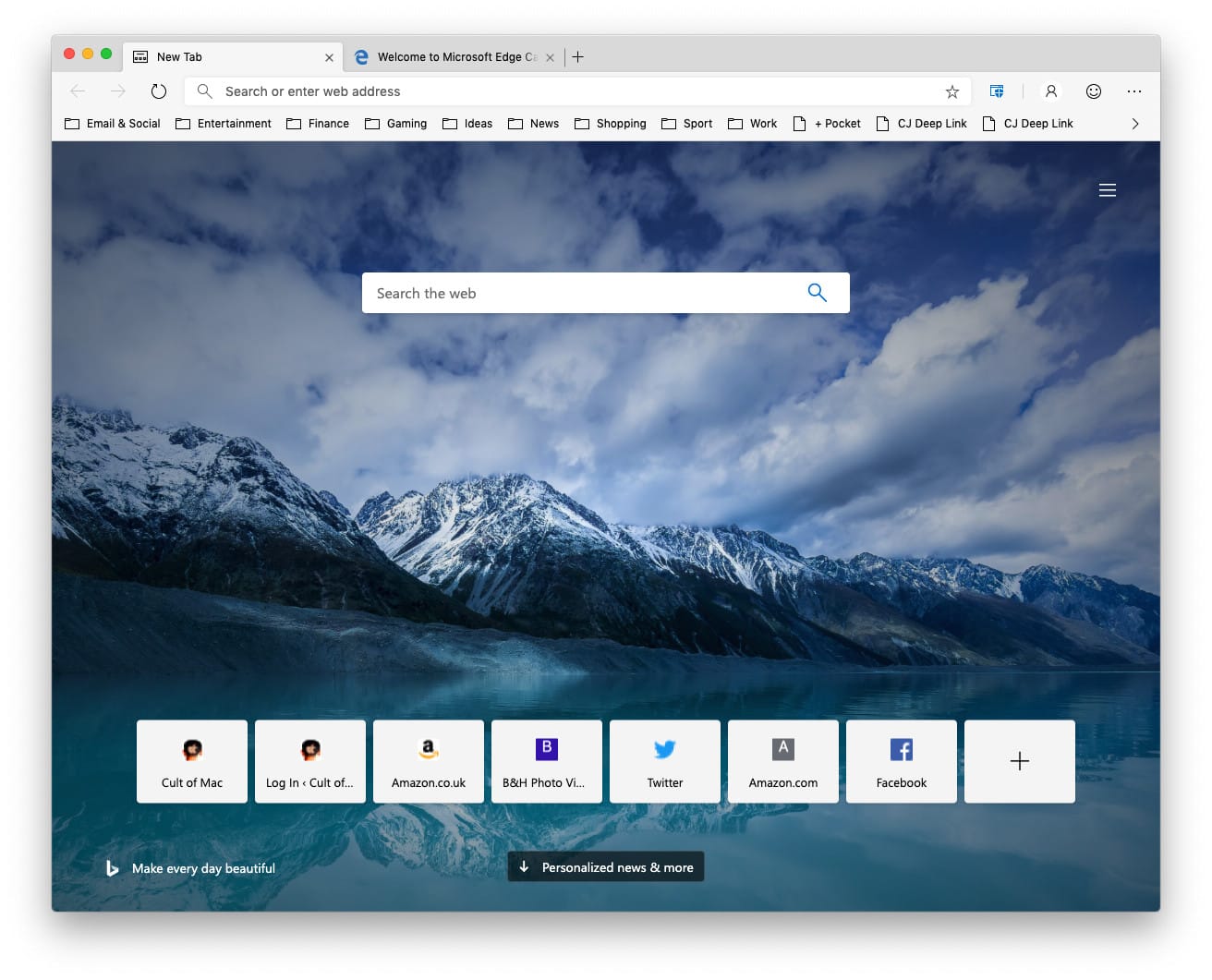 Microsoft Edge for macOS