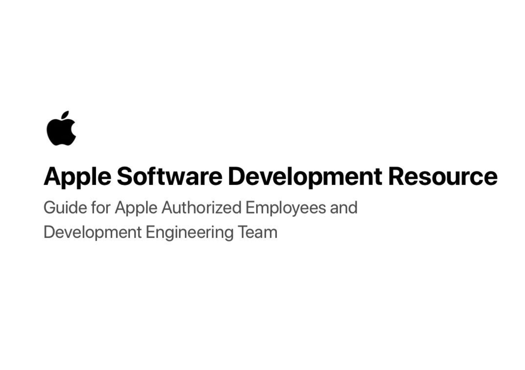 Apple Software Development Resource 1