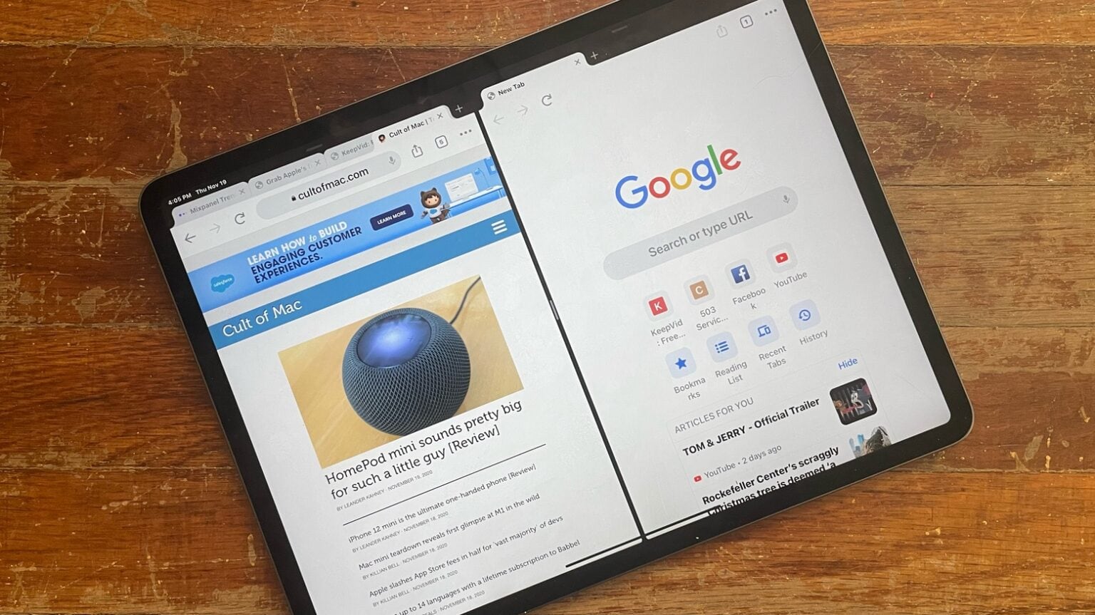 Chrome for iPad got a major update.