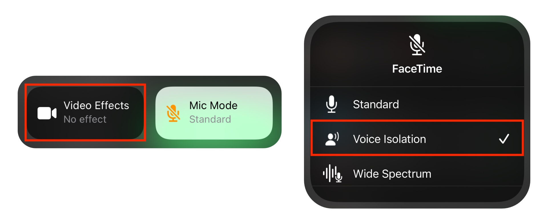 Enable voice isolation for FaceTime