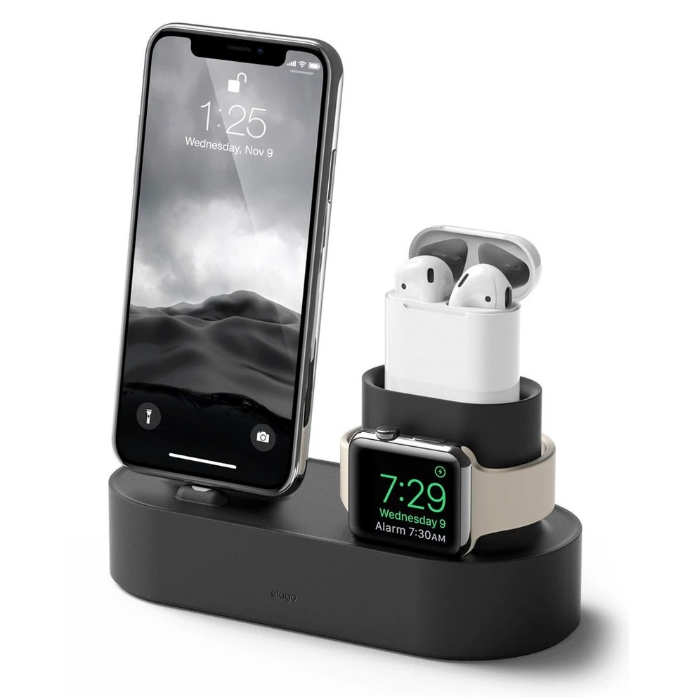 Elago's 3-in-1 Charging Hub keeps your iPhone, Apple Watch and AirPods going.