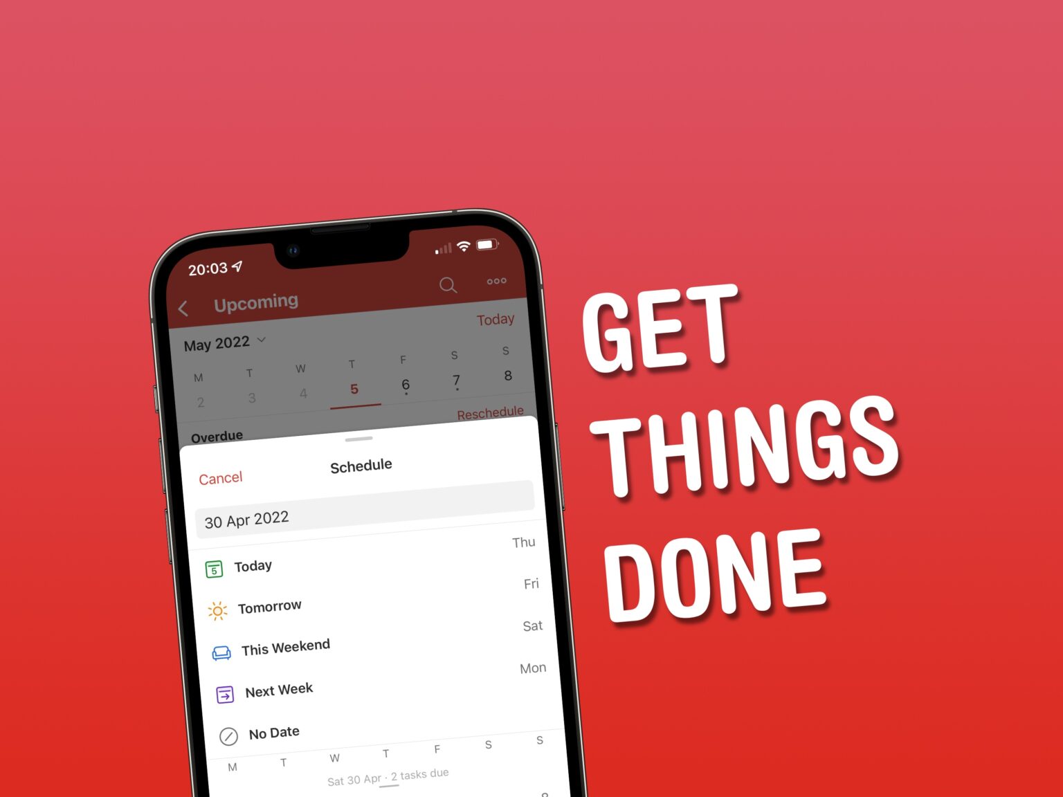 Todoist app on iPhone