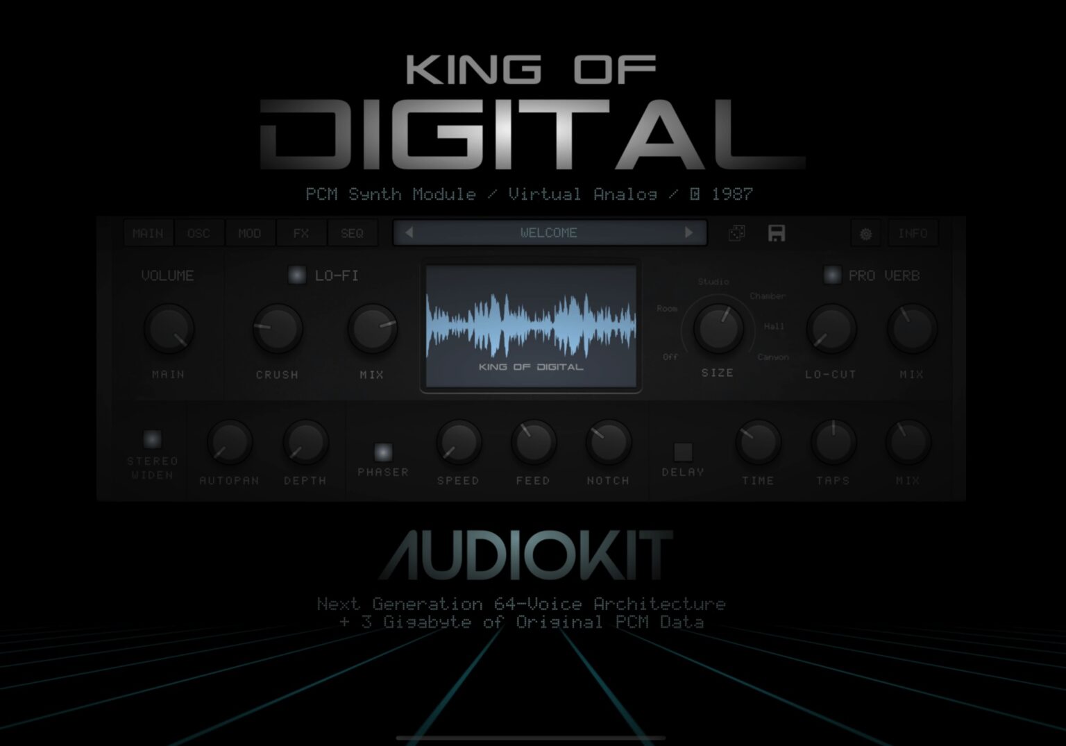 AudioKit King of Digital synth app