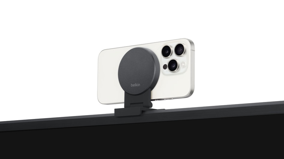 New Belkin mount connects iPhone to Apple TV for top-quality video calls