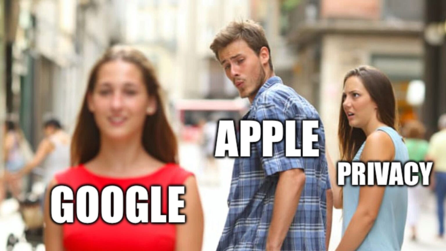 Apple Google privacy meme