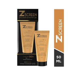 Zscreen Zinc Oxide Sunscreen Gel SPF 50+ (50ml)