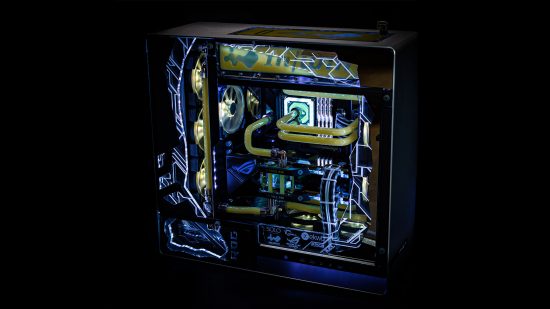 Citrine Gaming PC Setup