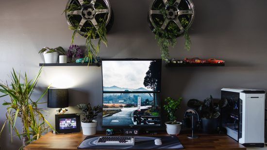 Zachary Nazech cars and plants PC gaming setup