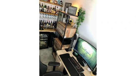 Beer fridge cocktail bar gaming PC build