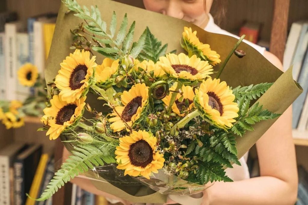 向日葵求婚花束