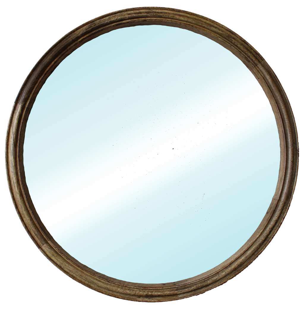 Wooden Arch Mirror Dark Walnut - Dollars and Sense