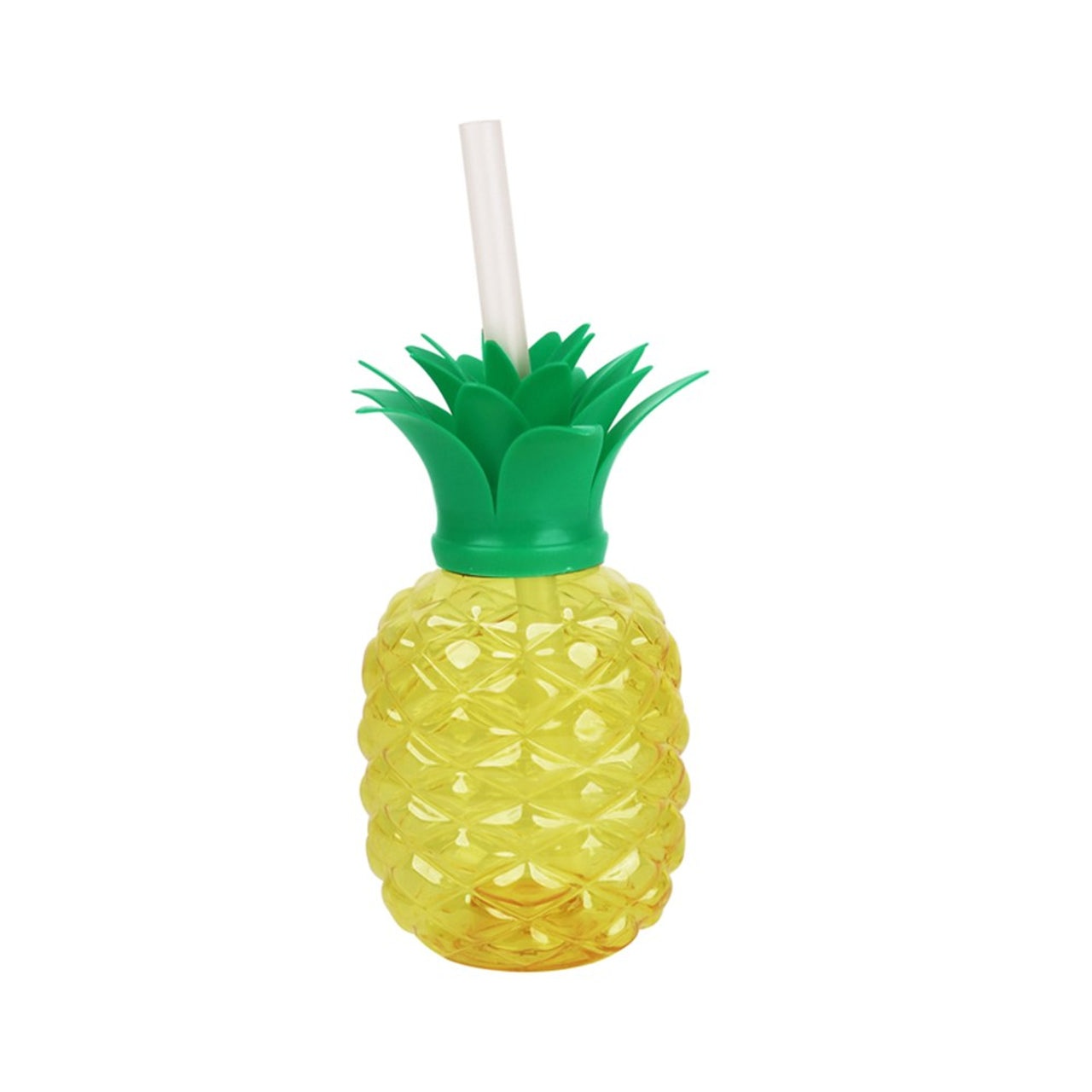 Cup With Reusable Straw - Pineapple