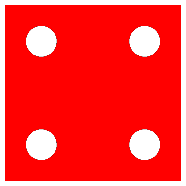 Red Die 4 PNG Clip art