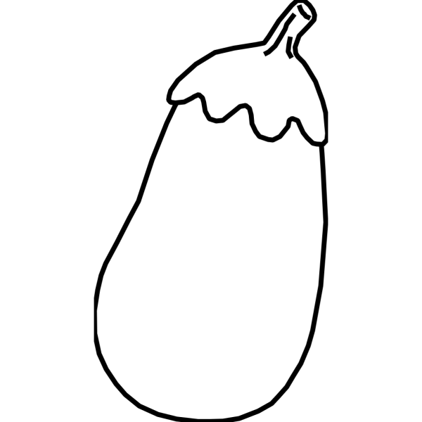 Eggplant Line Art PNG Clip art