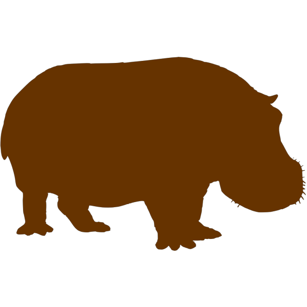 Brown Hippo PNG images