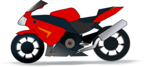 Motor Bike Trail Black PNG Clip art