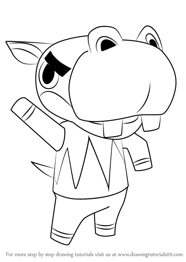 80 Animal Crossing Coloring Pages Marshall Best