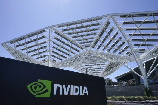 The Nvidia office building is shown in Santa Clara, Calif., Wednesday, May 31, 2023. Computer chip maker Nvidia has turned the artificial intelligence craze into a springboard that has catapulted the company into the constellation of Big Tech’s brightest stars. The company reports earnings on Wednesday. (AP Photo/Jeff Chiu)

