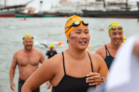 Berkeley High rising senior Maya Merhige recently achieved the Open Water Triple Crown by successfully completing the English Channel swim, but she is motivated by much more than accomplishments in the water. 