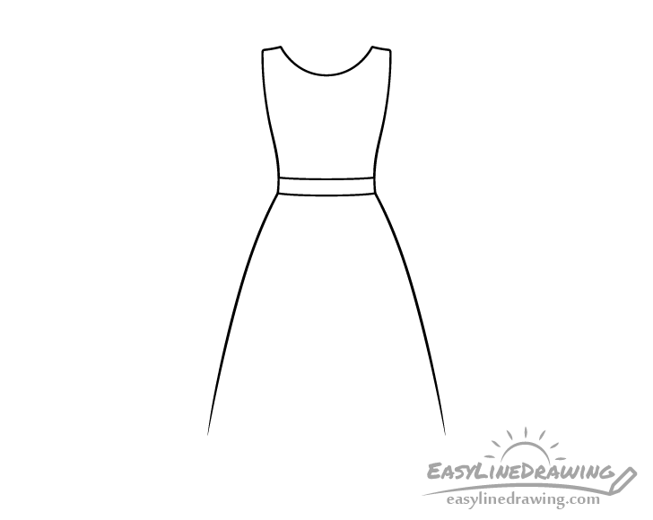 Dress sides drawing