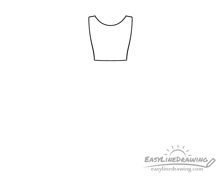 Dress top drawing