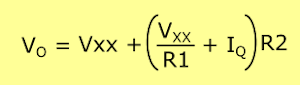 7805 output voltage calculator