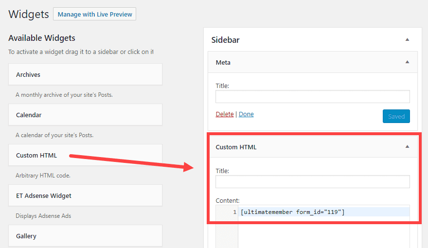 WordPress User Registration Page