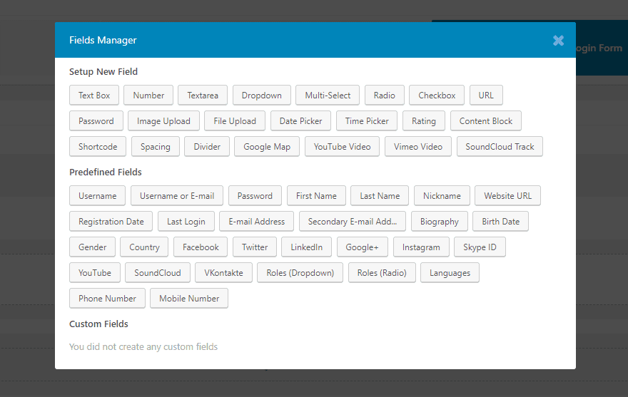 WordPress User Registration Page