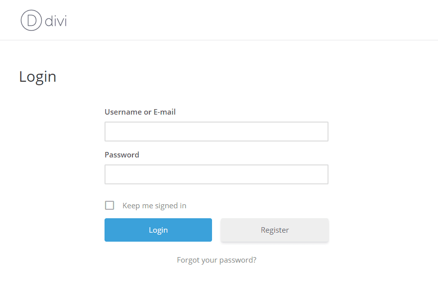 WordPress User Registration Page