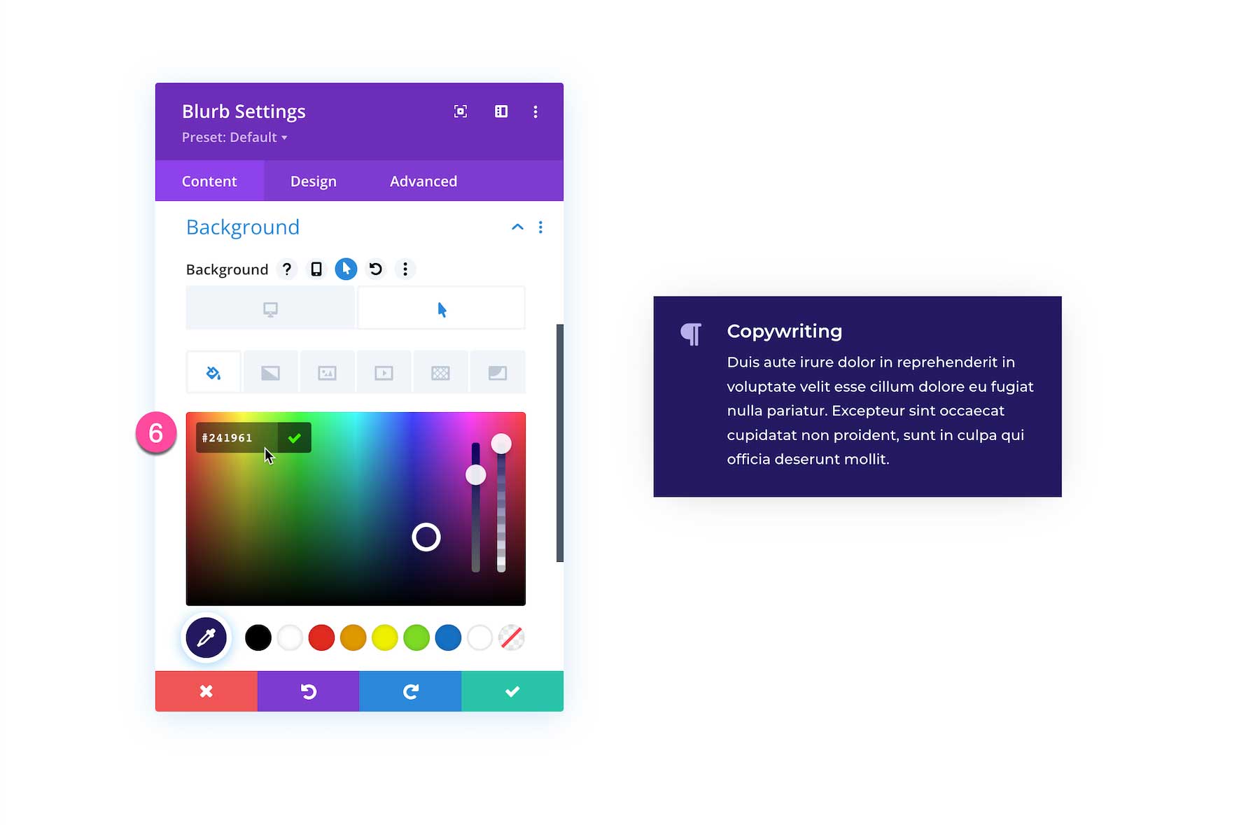 Divi Hover Options