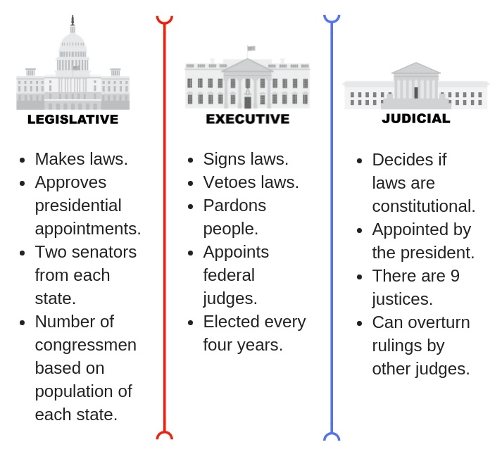 3 Branches Of Government Chart