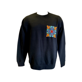 English Heritage Stained Glass Pocket Sweatshirt - black