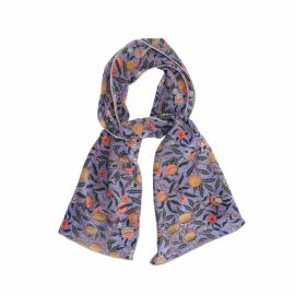 William Morris Blue Fruit Scarf