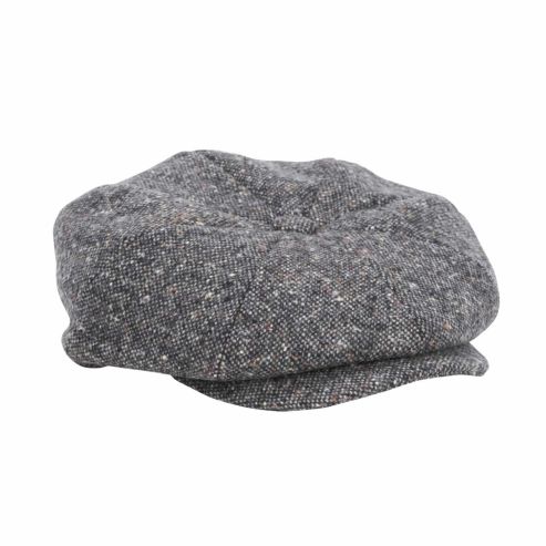 Charcoal Fleck Baker Boy Cap