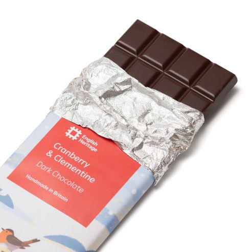 Cranberry & Clementine Dark Chocolate 90g Bar