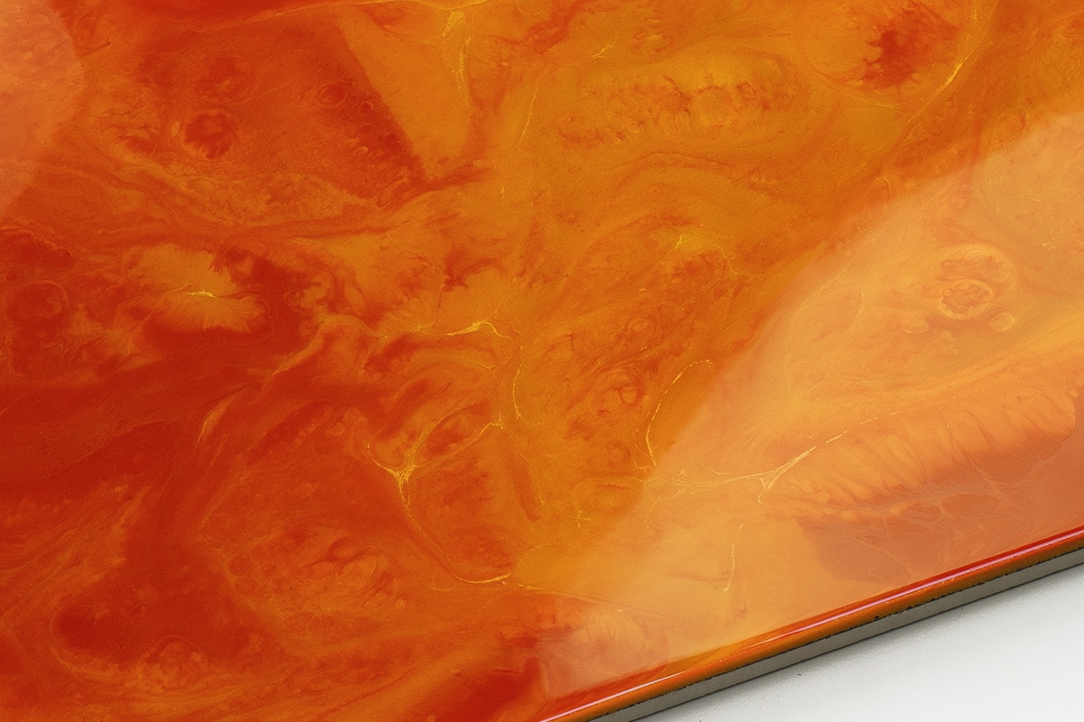 Metallic Solid Epoxy Countertop Kit – TERRA ORANGE & TRAFFIC RED