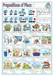 Prepositions of place