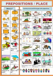 PREPOSITIONS/PLACE