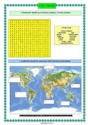 Our World: Continents, Countries and Cities