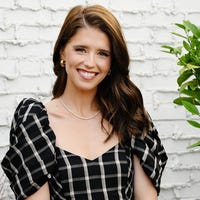 Katherine Schwarzenegger attends Cleobella x Katherine Schwarzenegger event at The Coast Lounge at Palisades Villages on November 04, 2023 in Pacific Palisades, California. 